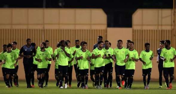 جانب من تدريبات النصر
