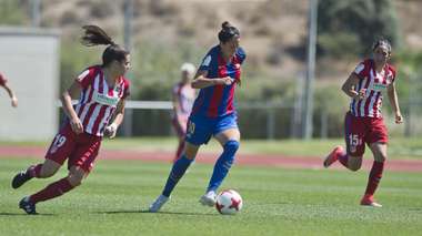 من المباراة النهائية بين برشلونة واتليتكو مدريد