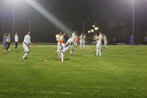 جانب من تدريبات الزمالك بالجزائر