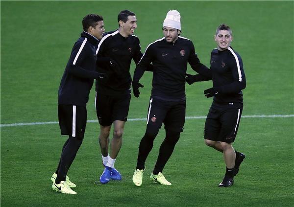 فيراتي في تدريبات باريس سان جيرمان