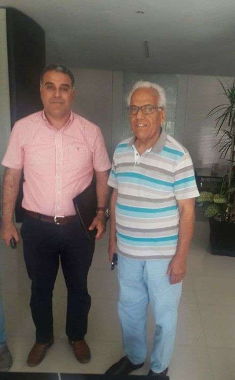 الغرايري مع رئيس نجم المتلوي