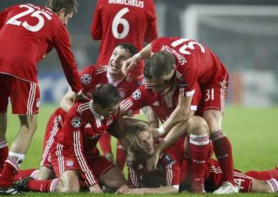 فرحة نجوم لاعبي بايرن ميونيخ