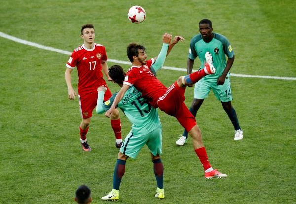 من مباراة البرتغال وروسيا