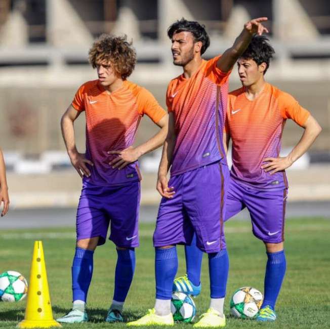 جانب من تدريبات الاولمبي العراقي