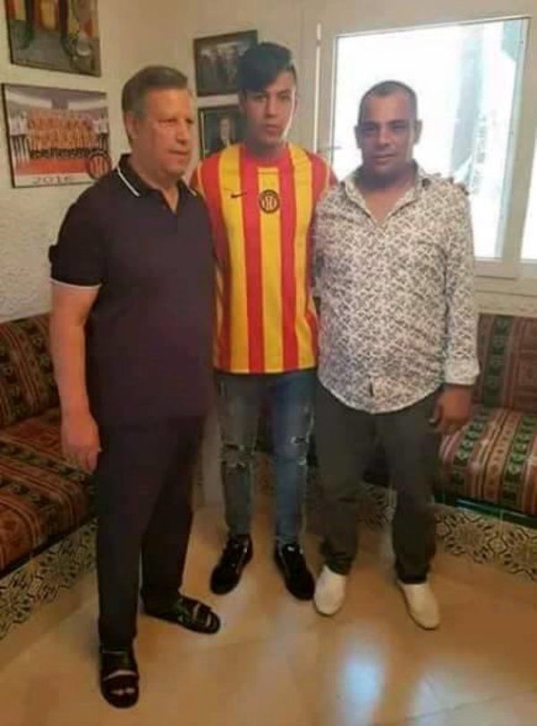 ماهر بن صغير مع رئيس الترجي حمدي المؤدب