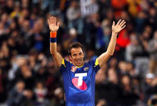 ديل بييرو خلال المباراة