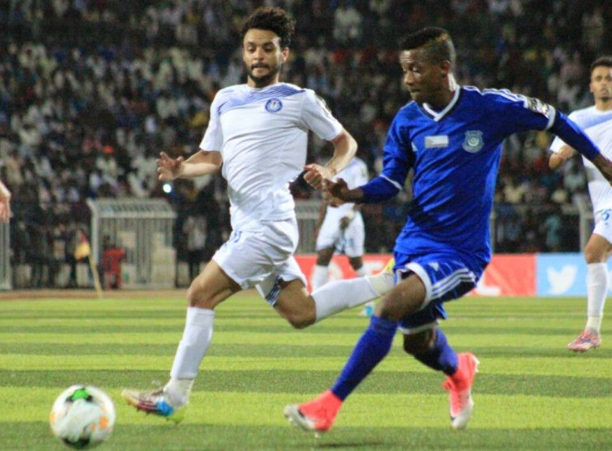 جانب من لقاء هلال الأبيض وسموحة