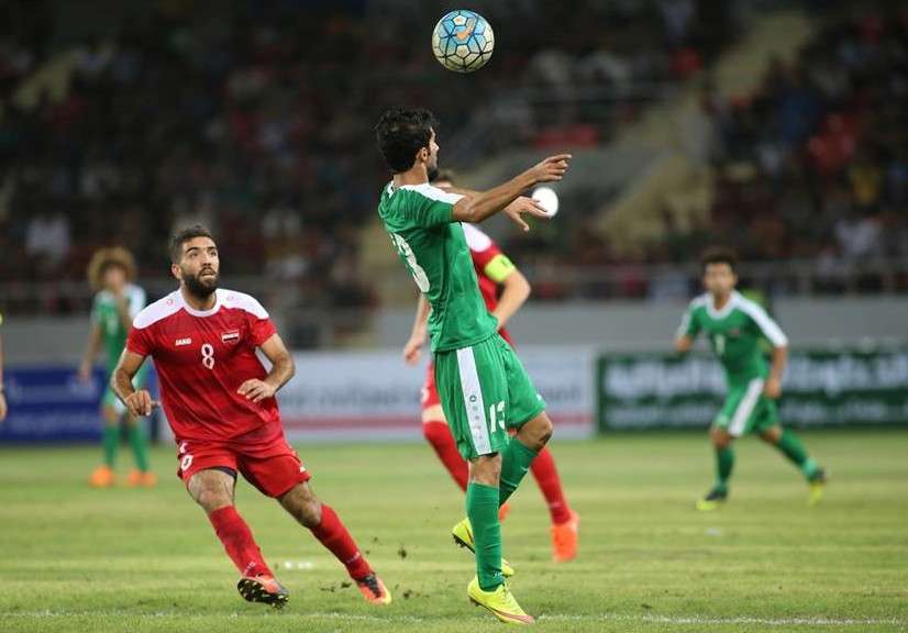 جانب من لقاء العراق وسوريا