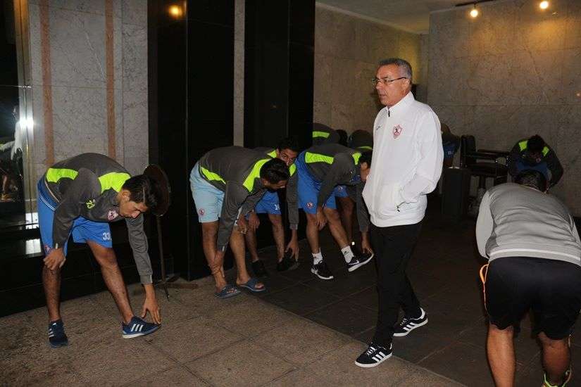 جانب من التدريبات الاستشفائية