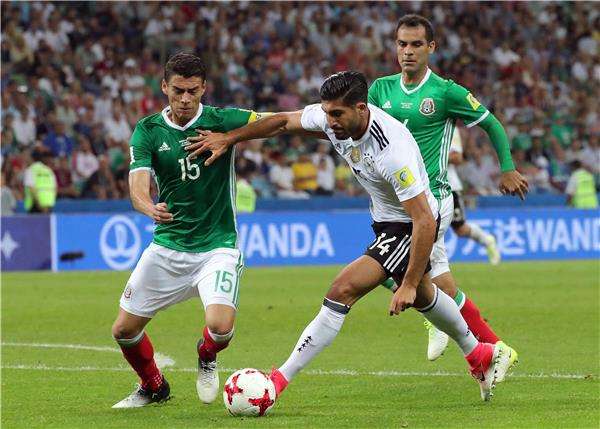 جانب من لقاء ألمانيا والمكسيك