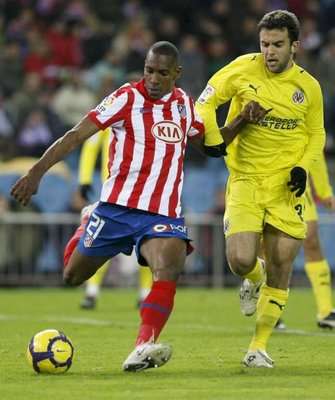 لقطة من لقاء أتليتكو مدريد ضد فياريال