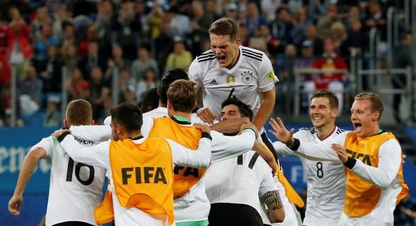 فرحة لاعبي ألمانيا بلقب كأس القارات