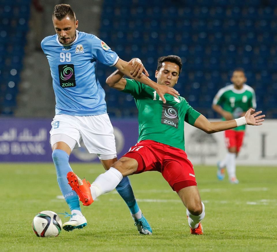 جانب من لقاء سابق بين الفيصلي والوحدات في الدوري الأردني