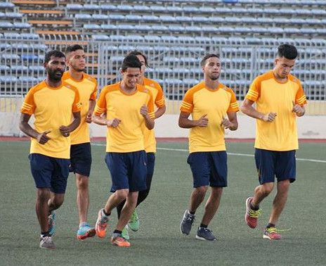 جانب من تدريبات الأخضر