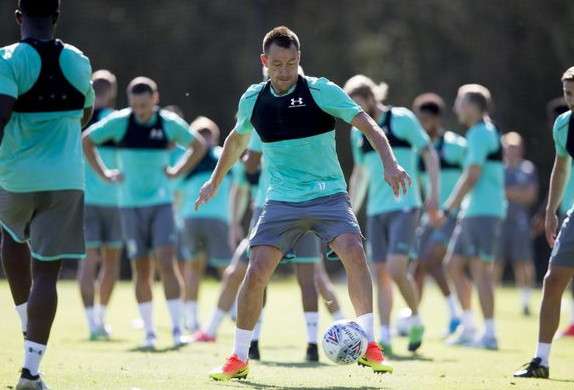 تيري في مرانه الأول