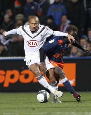 صورة من مبارة اليوم التي جمعت بين بوردو ومونبلييه