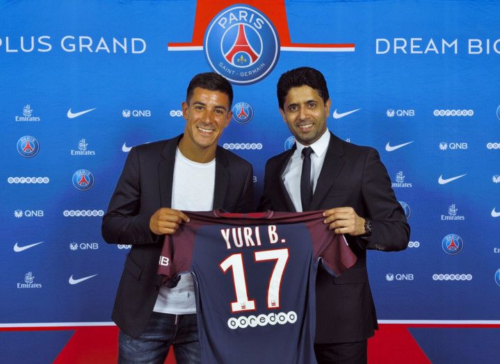 بيرشيش مع رئيس سان جيرمان