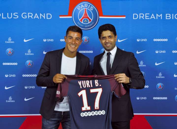 بيرشيش مع رئيس سان جيرمان