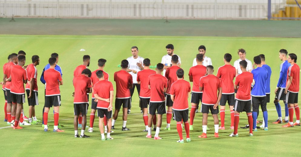 جانب من استعدادات المنتخب الأوليمبي الإماراتي