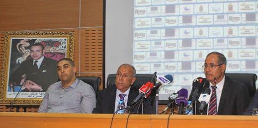  الزاكي خلال المؤتمر الصحفي