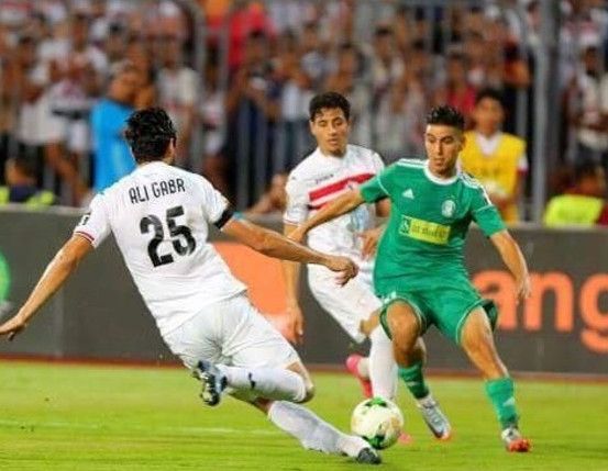 جانب من لقاء الزمالك والأهلي طرابلس