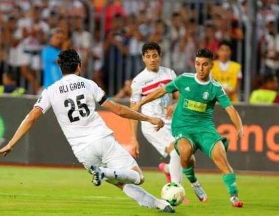 جانب من لقاء الزمالك والأهلي طرابلس