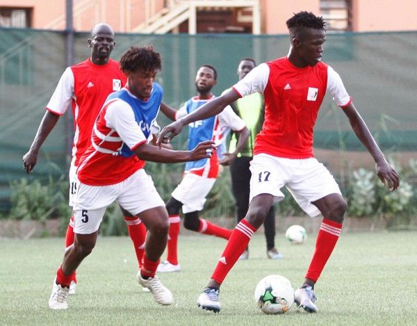 جانب من تدريبات منتخب السودان استعدادا لبوروندي