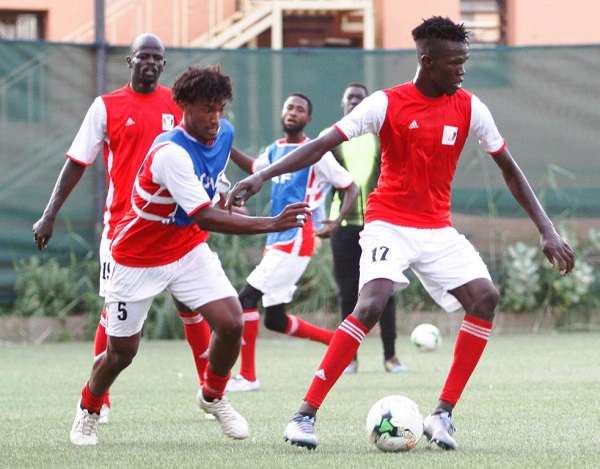 جانب من تدريبات منتخب السودان استعدادا لبوروندي
