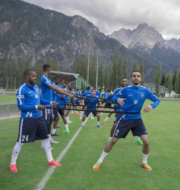 جانب من تدريبات الهلال