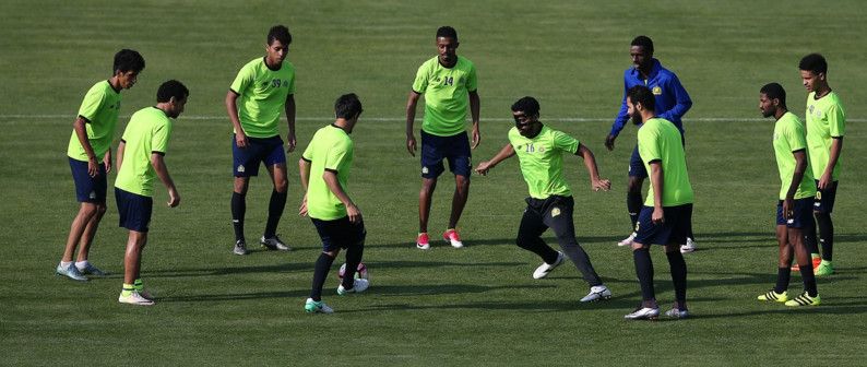 جانب من تدريبات النصر