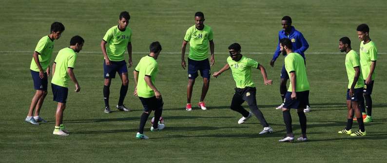 جانب من تدريبات النصر