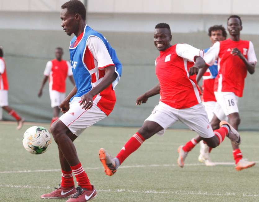 جانب من تدريبات منتخب السودان