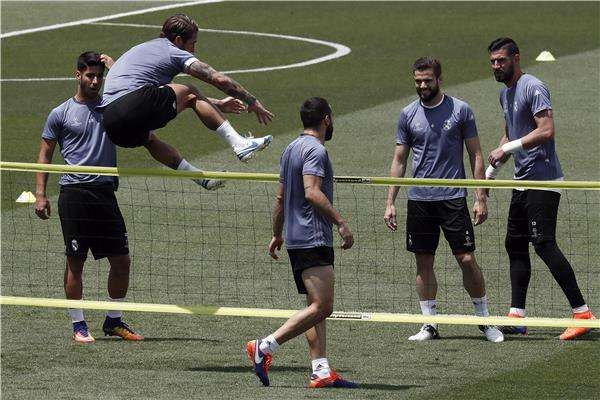 راموس في تدريبات ريال مدريد - أرشيفية