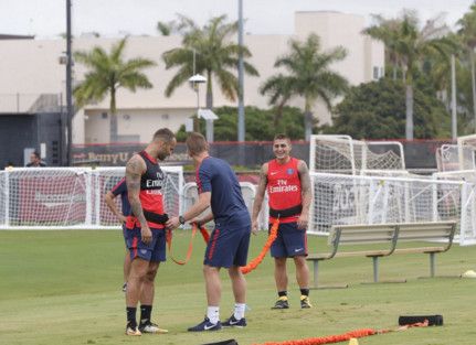 فيراتي في تدريبات باريس سان جيرمان