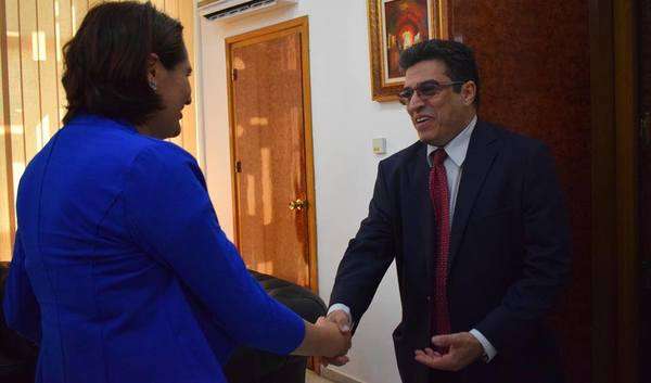 من استقبال وزيرة الرياضة التونسية لرئيس الاتحاد العربي لألعاب القوى