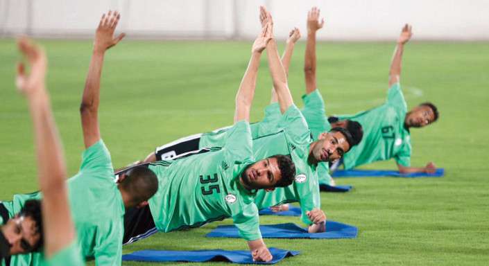 من تدريب الوحدة استعدادا للبطولة العربية
