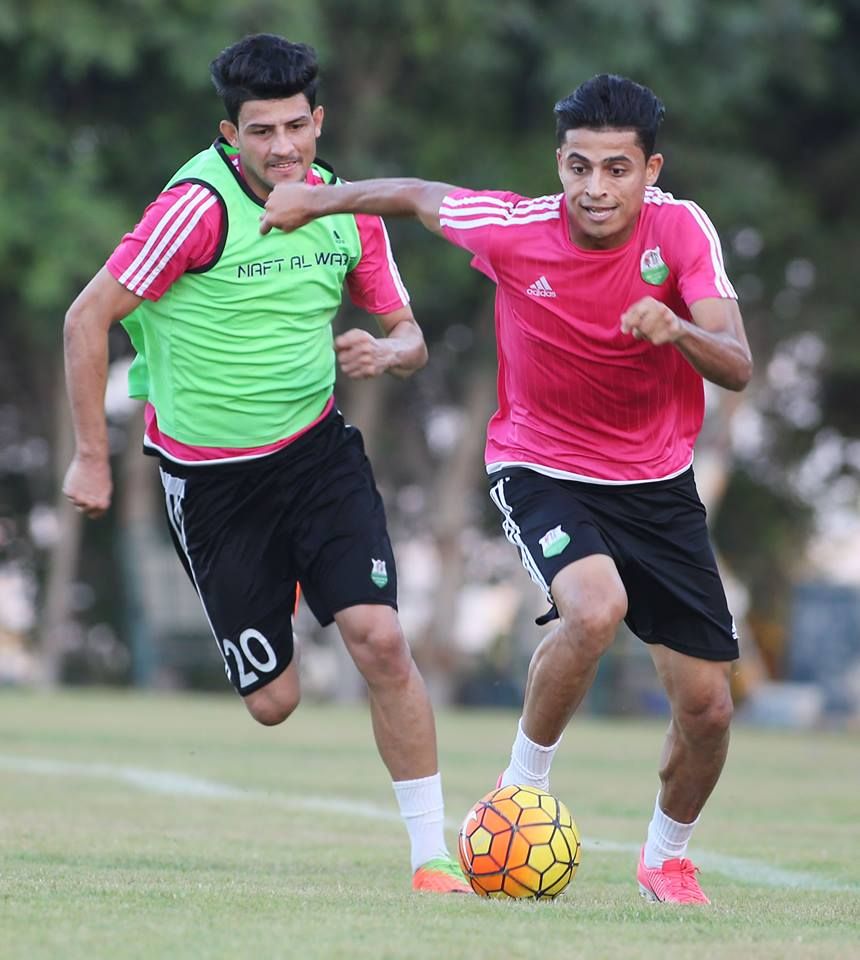 جانب من تدريبات نفط الوسط