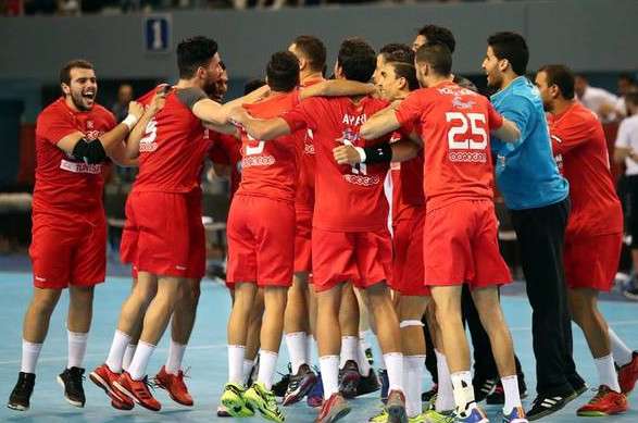 فرحة لاعبي منتخب تونس