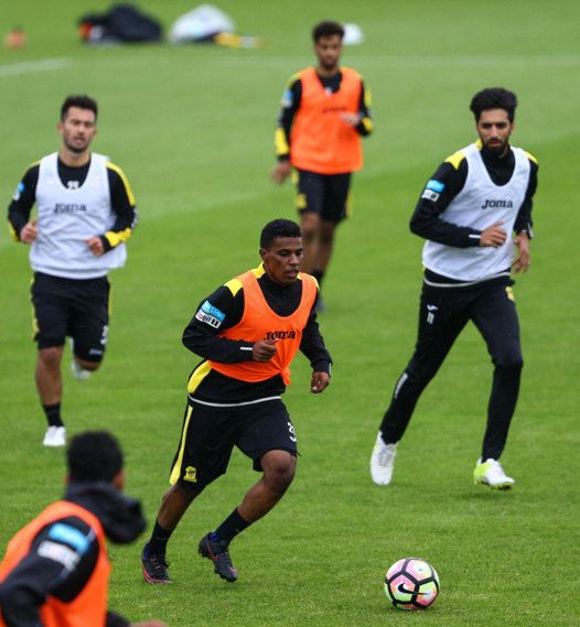 جانب من تدريبات فريق الاتحاد