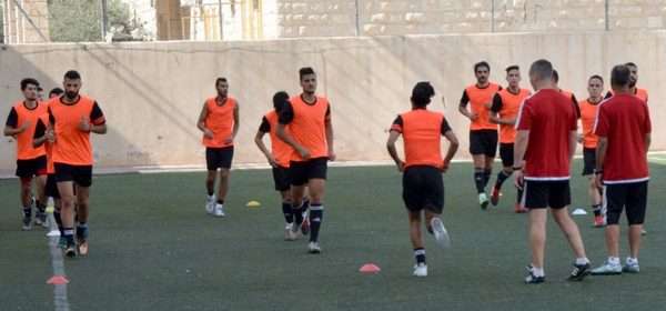   من تدريبات منتخب الأردن