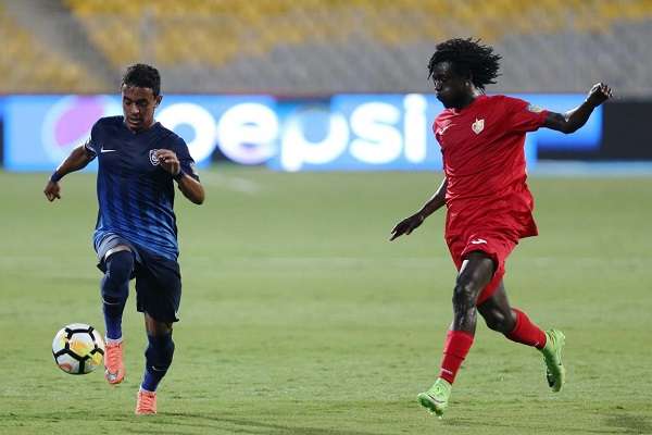 جانب من مباراة الهلال السعودي والمريخ