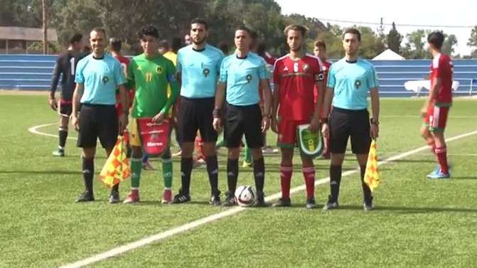 جانب من مباراة موريتانيا والمغرب