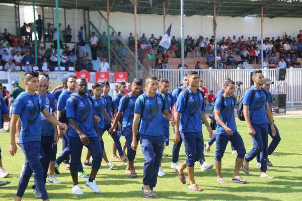  لاعبي شباب رفح في الذهاب