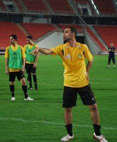 جانب من مران النشامى الاخير