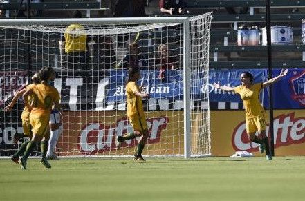 فرحة لاعبات أستراليا