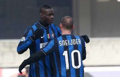 ماريو بالوتيلي وفرحة الهدف الوحيد للانتر