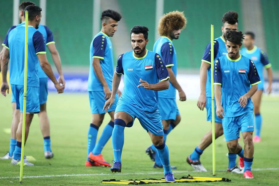 من تدريبات المنتخب العراقي