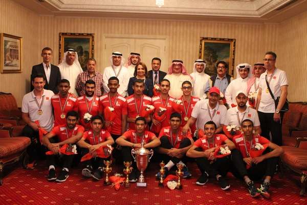 جانب من تكريم اللاعبين