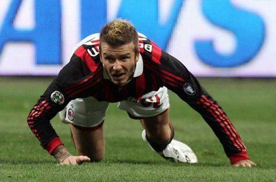 بيكهام يشارك بأول لقاء له مع الميلان بعد العودة