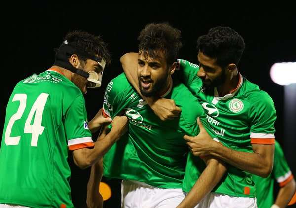 فرحة لاعبي الاتفاق
